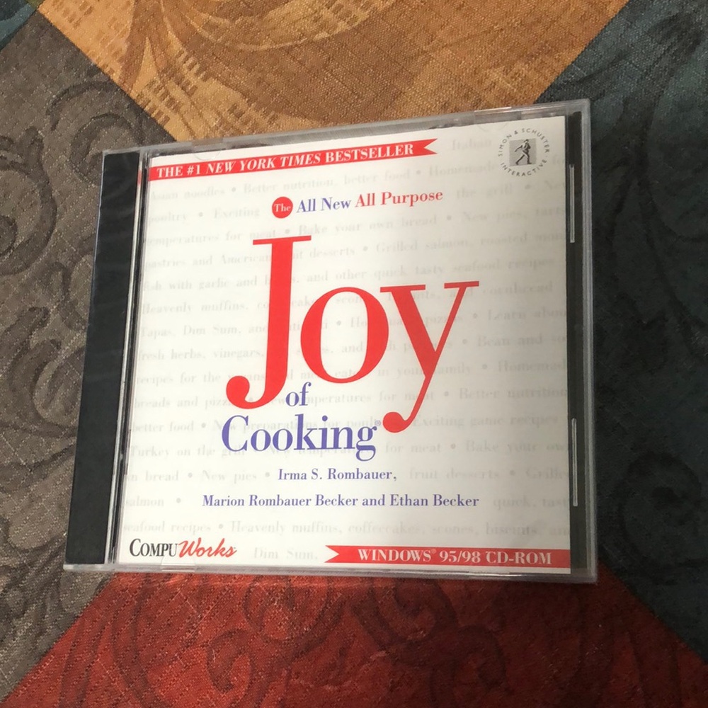 🛍️5/$20🛍️NWOT CD Rom Cookbook, The Joy Of Cooking.